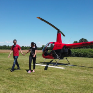 Un volo in elicottero e un agriturismo in campagna